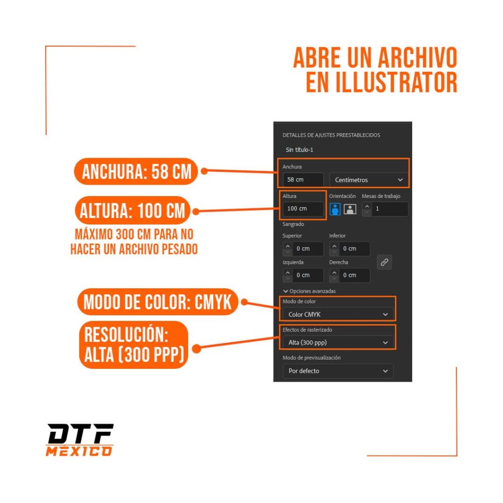 Como preparar archivo para impresion DTF