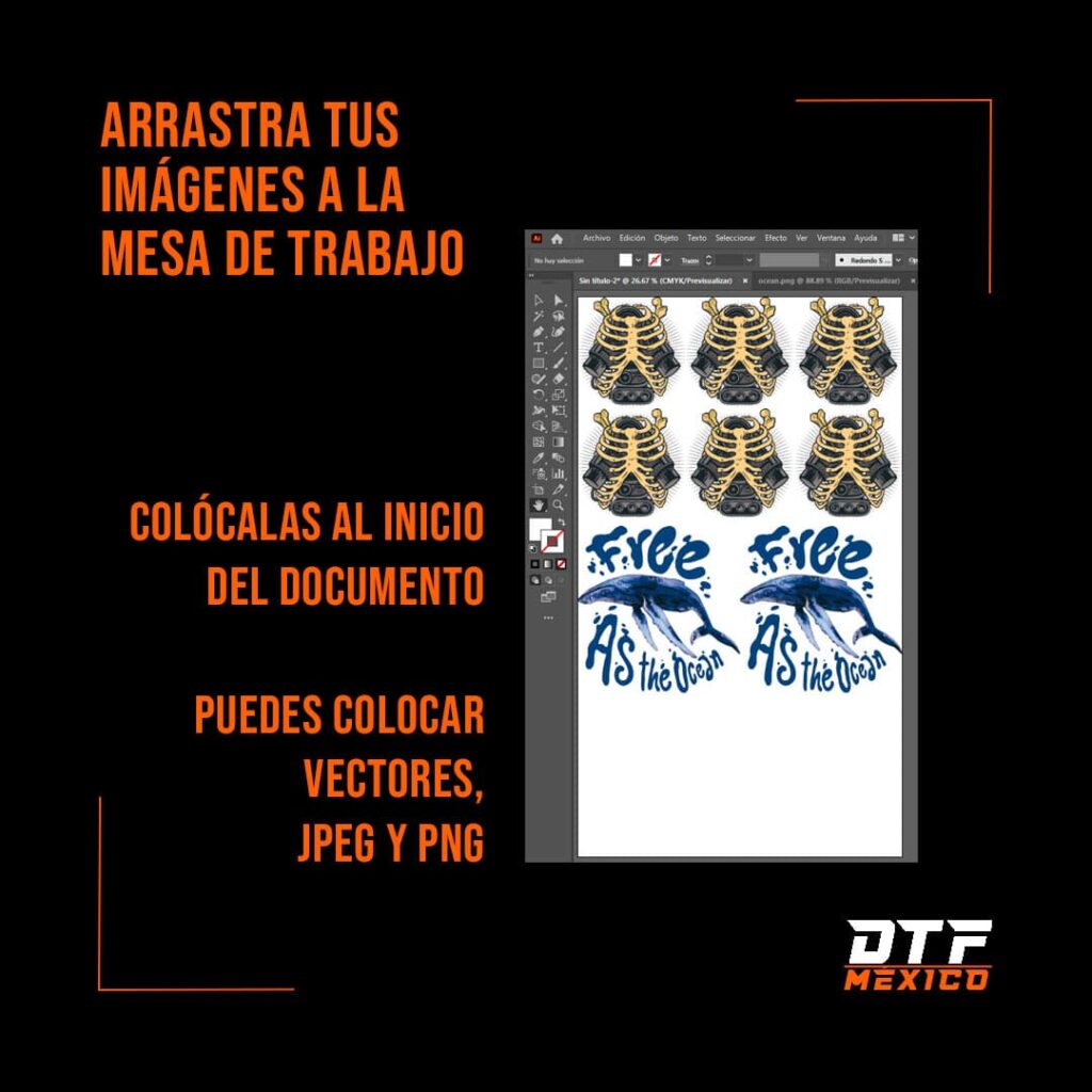 Como preparar archivo para impresion DTF