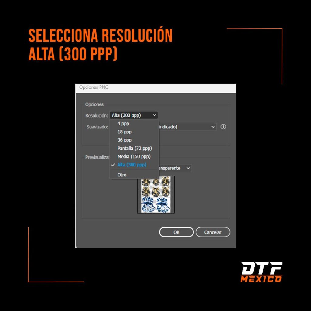 Como preparar archivo para impresion DTF