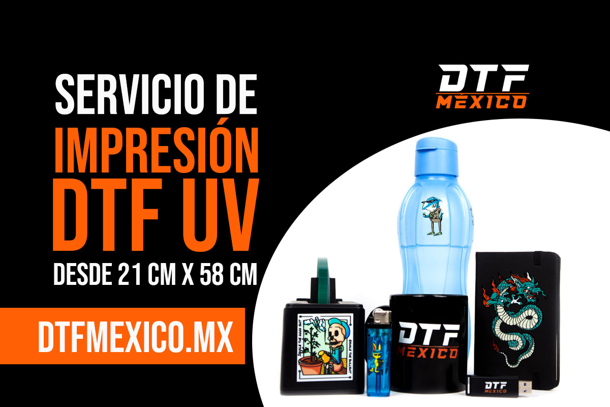 Impresión DTF UV Desde 21cm De Largo | DTF México