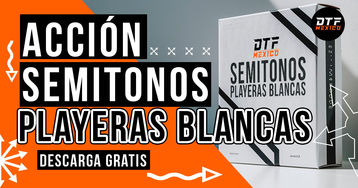 Acción para semitonos playera blanca