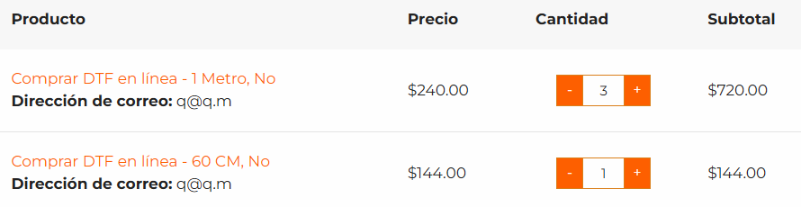 Combina metrajes comprando dtf en línea